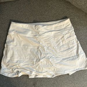 White Lululemon Pace Rival Skirt